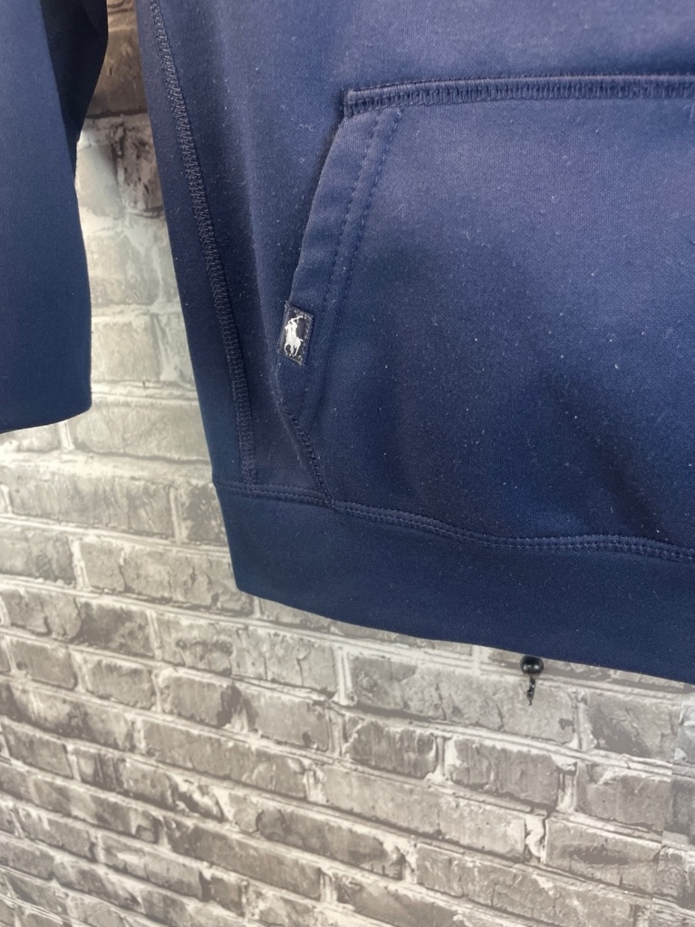 Polo by Ralph Lauren Navy & White Sport Logo Hoodie - Picture 3 of 7